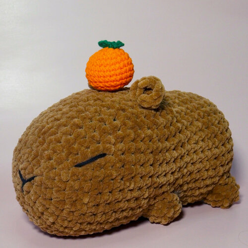 Набор для вязания крючком crochet internet Капибара с апельсином