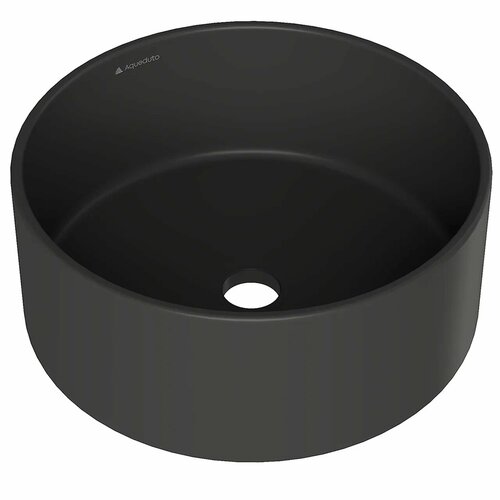 Раковина Aqueduto Espiral ESP0140 накладная, Ø40 см, цвет черный матовый