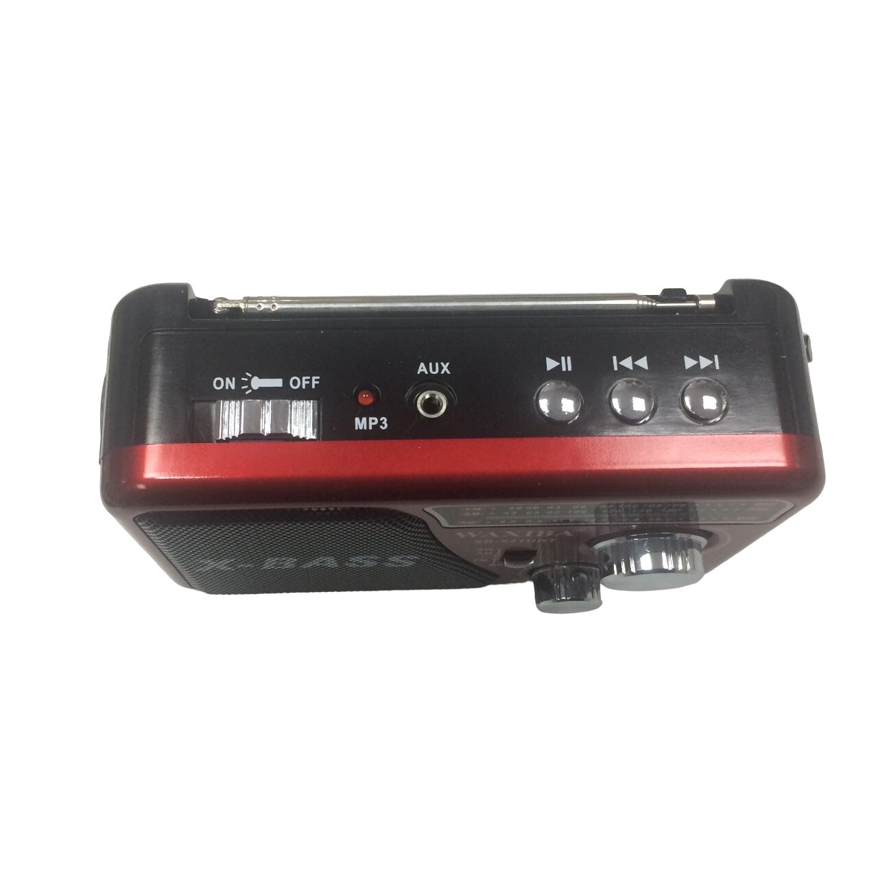 Радиоприемник аккумуляторный WAXIBA с фонарем, FM, USB и SD картой
