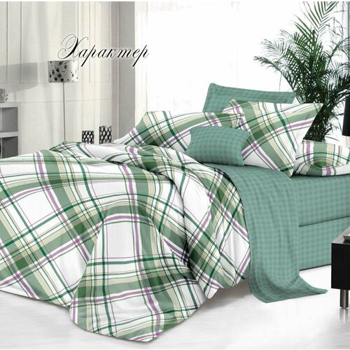 Постельное белье 2-х спальное ЭКО бязь Характер 2230₽