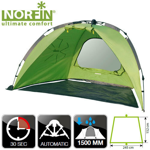 Палатка одноместная NORFIN Ide NF, зеленый