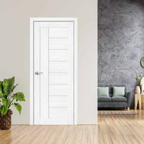 Межкомнатная дверь BV 29 Bianco 700х2000 матовое стекло (комплект)