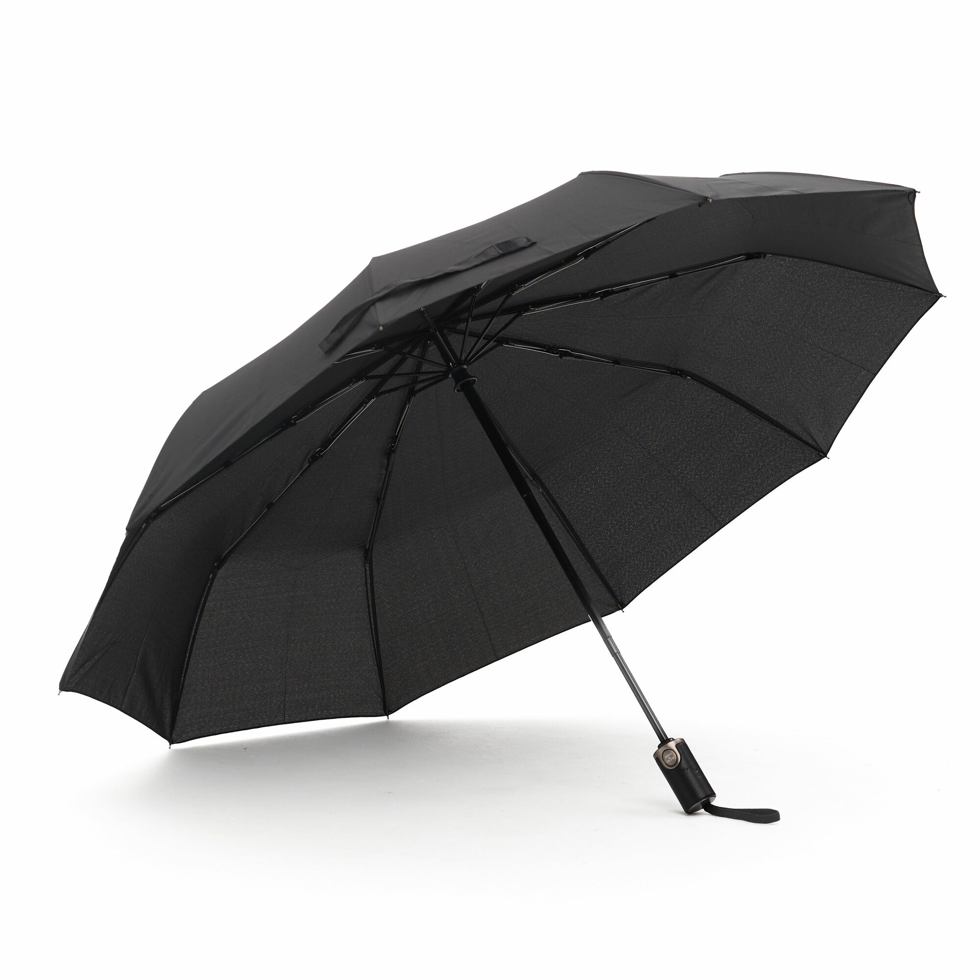 фото Зонт черный мужской складной Raindrops
