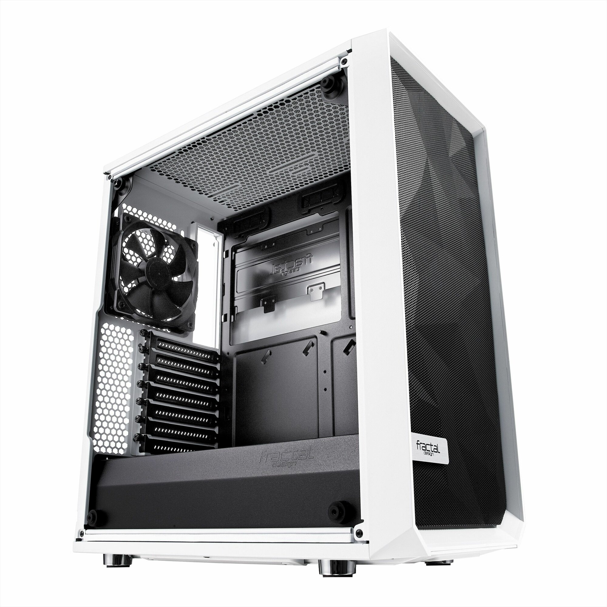 Корпус ATX FRACTAL DESIGN Meshify C TG, Midi-Tower, без БП, белый - фото №2