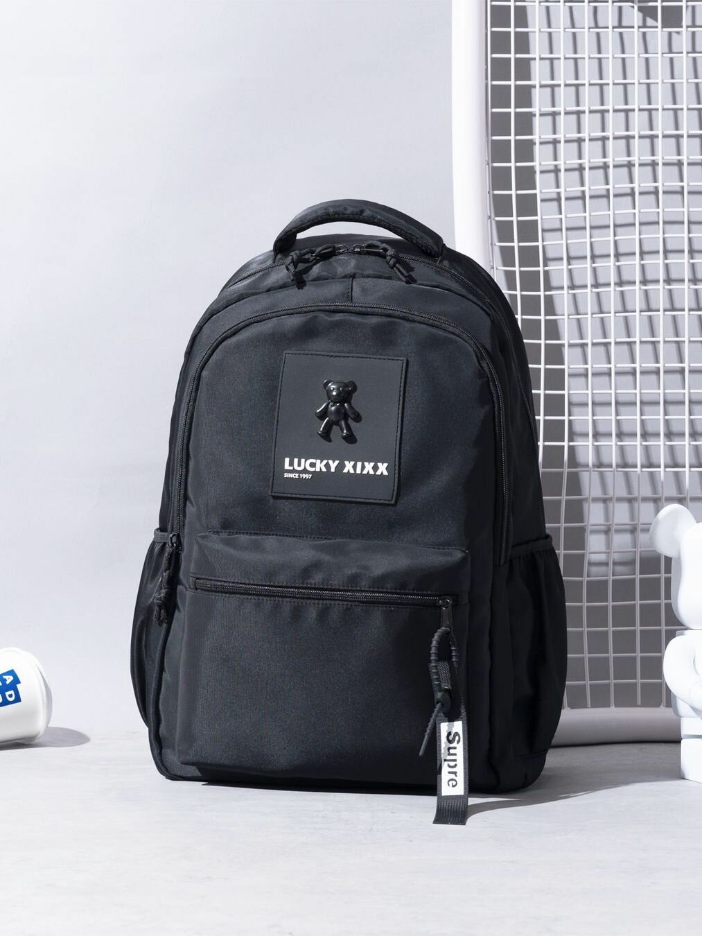 фото Рюкзак повседневный школьный спортивный S204, ручная кладь, темно-серый