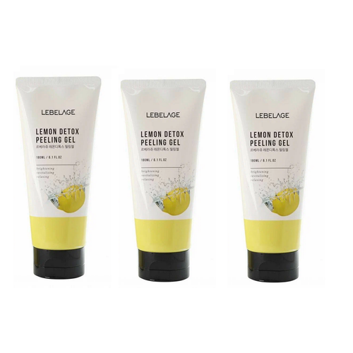 Пилинг-гель для лица Lebelage отшелушивающий с экстрактом лимона Lemon Detox Peeling Gel 180 мл - 3 штуки 2417₽