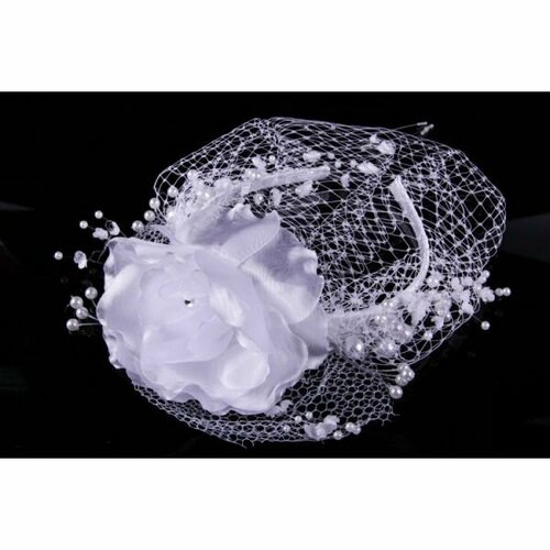 Диадема с жемчугом текстиль 590₽