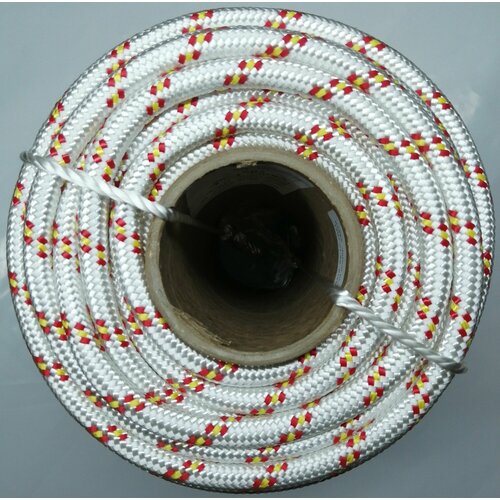 Верёвка полиамидная капроновая высокопрочная плетёная вхпапл 12мм 24-ти прядный с ПА сердечником раз нагр 2700 кгс 10 метров 35 1350₽