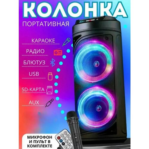 Колонка беспроводная портативная с караоке Bluetooth 2399₽