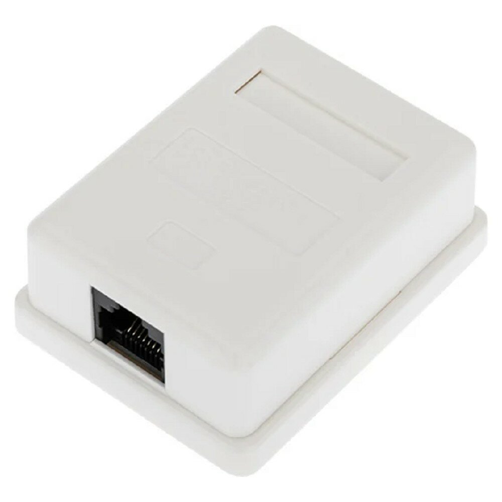 фото Rexant рексант розетки 03-0132 Розетка компьютерная внешняя, 1-порт RJ-45 8P8C , UTP CAT 6