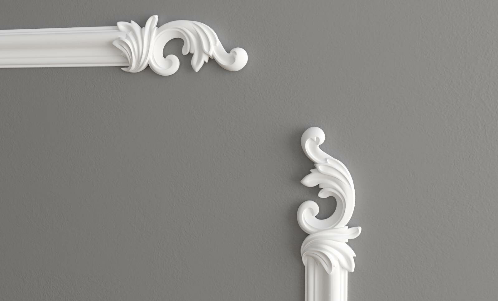 Завершающий элемент для молдинга H1-DD301 LR из дюрополимера Decor-Dizayn