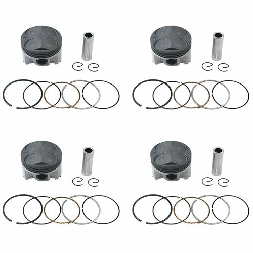 4 комплекта поршней и колец для мотоцикла STD ~ +100, размер отверстия 56 мм ~ 57 мм для YAMAHA FZR400RR SP 3TJ FZ400 4YR FZR400 RR FZR FZ 400, Oversize 50