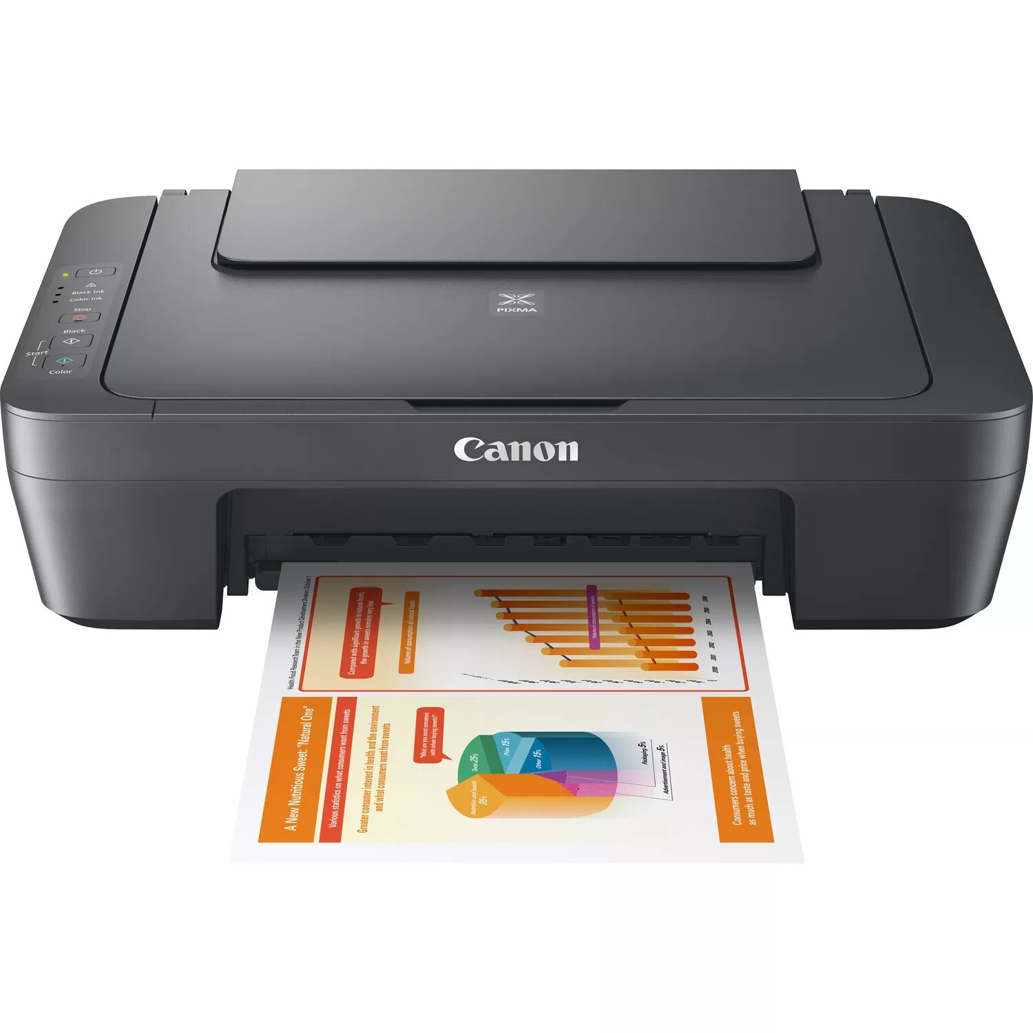 МФУ струйный Canon Pixma MG2541S 3в1, А4, принтер сканер копир, 600x1200 dpi, USB 0727C071 — фото 1