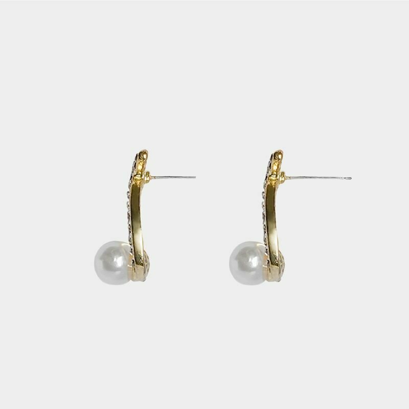 Серьги Meswero, размер 33 мм, оранжевый — фото 1