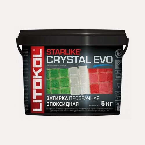 Изображение товара Затирка эпоксидная двухкомпонентная Litokol Starlike Evo S.700, Crystal, 5 кг