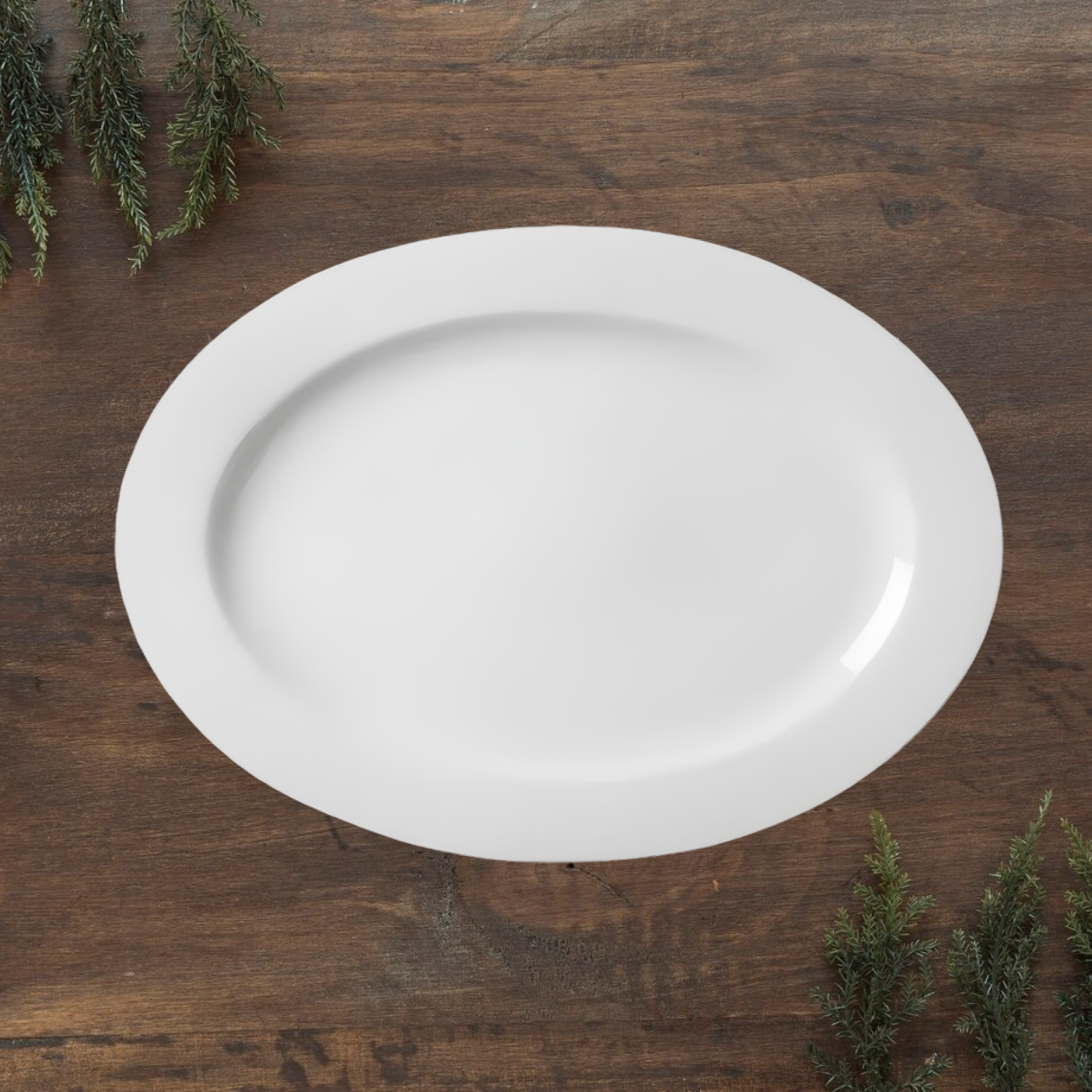 Блюдо овальное из фарфора CAMEO IMPERIAL WHITE 18х13х1.5 см 210-73, 2 шт