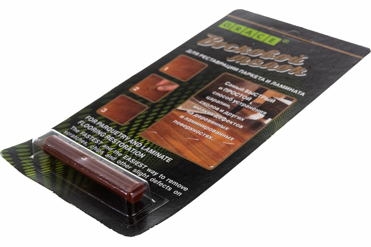 Восковой мелок GRACE вишня для ремонта сколов на ламинате и паркете