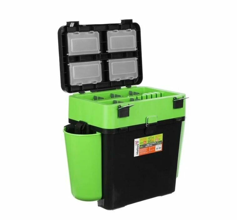 Ящик зимний FishBox (19л) зеленый Helios — фото 1