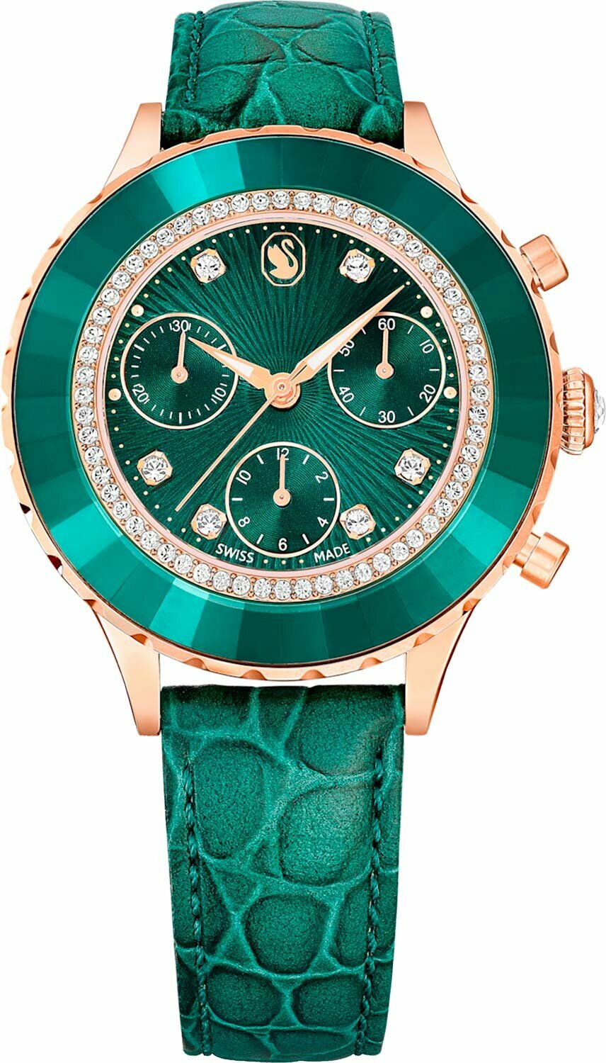 Наручные часы SWAROVSKI, зеленый,
