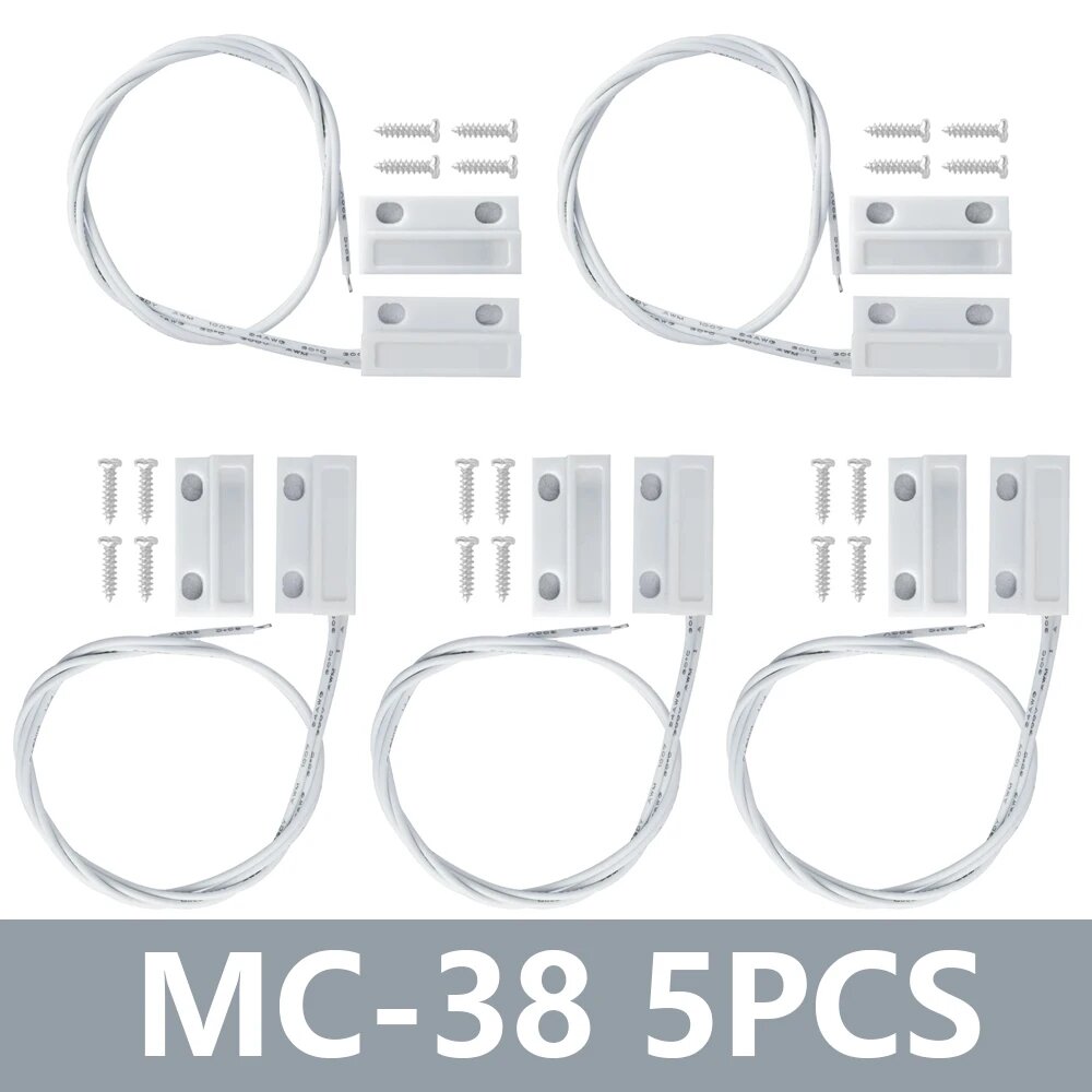 1~20PCS EGBO MC-38 MC38 проводной датчик окна 30 мм проволоки длиной 30 мм произвольно магнитный выключатель системы сигнализации дома arduino, 5PCS