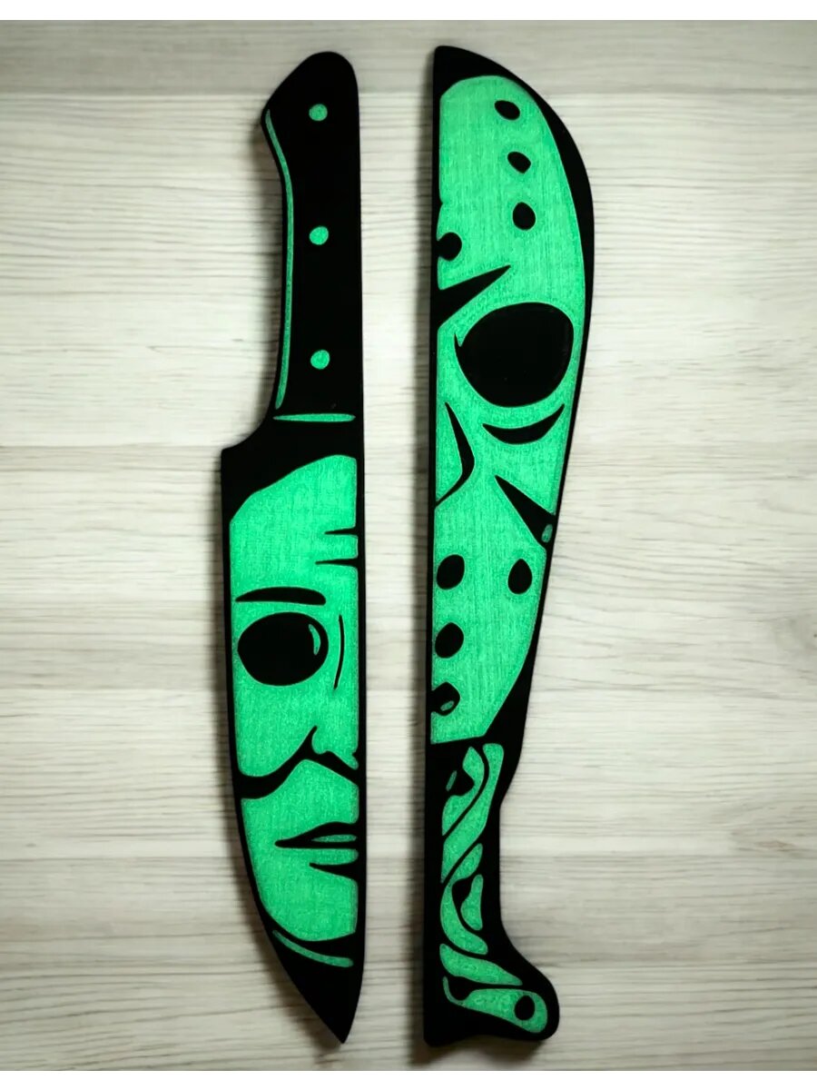 Светящийся Набор Хоррор Ножей фигурок герои Ужасов — фото 1