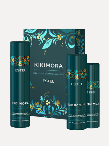 Изображение товара Набор KIKIMORA by ESTEL (Шампунь 250 мл, маска 200 мл, разглаживающий филлер 100 мл)