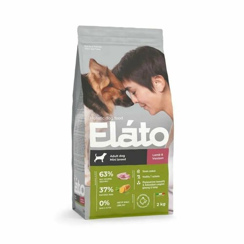 фото Elato holistic 2 кг для собак мелких пород с ягненком и олениной