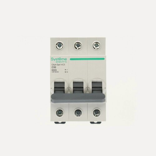 Изображение товара Автоматический выключатель Systeme Electric "City9 Set", 50A, 400V 3P 6kA