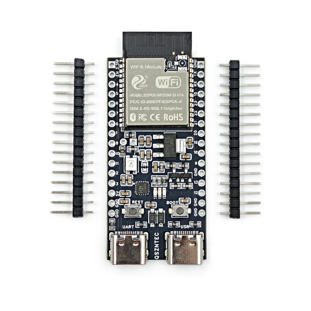 ESP32-C6-DevKit N16 ESP32-C6 16 МБ флэш-памяти ESP32 WiFi + Bluetooth Интернет вещей Плата разработки ESP Основная плата, ESP32-C6 N16