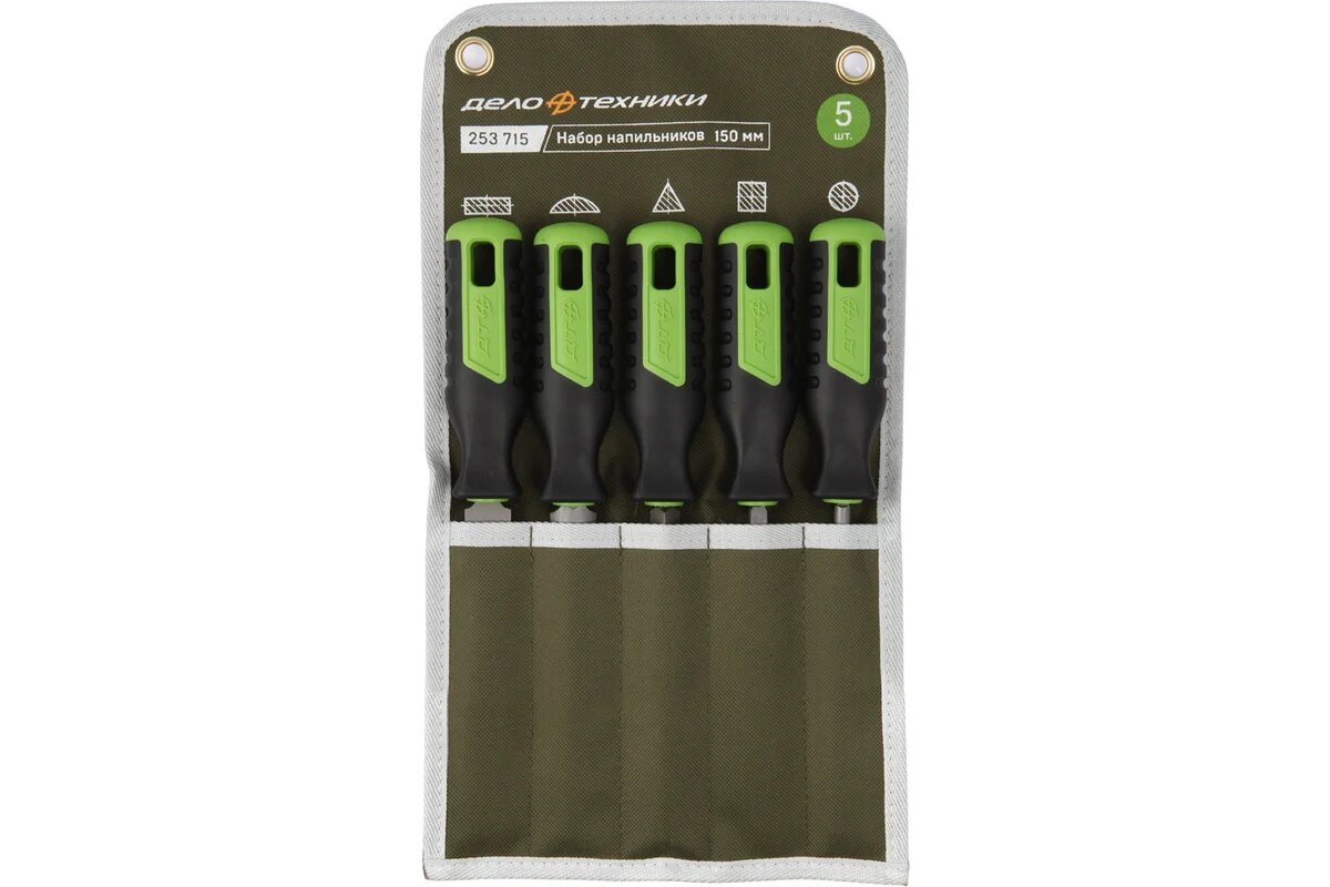 Дело Техники Набор напильников №2 150 мм, 5 шт. 253715