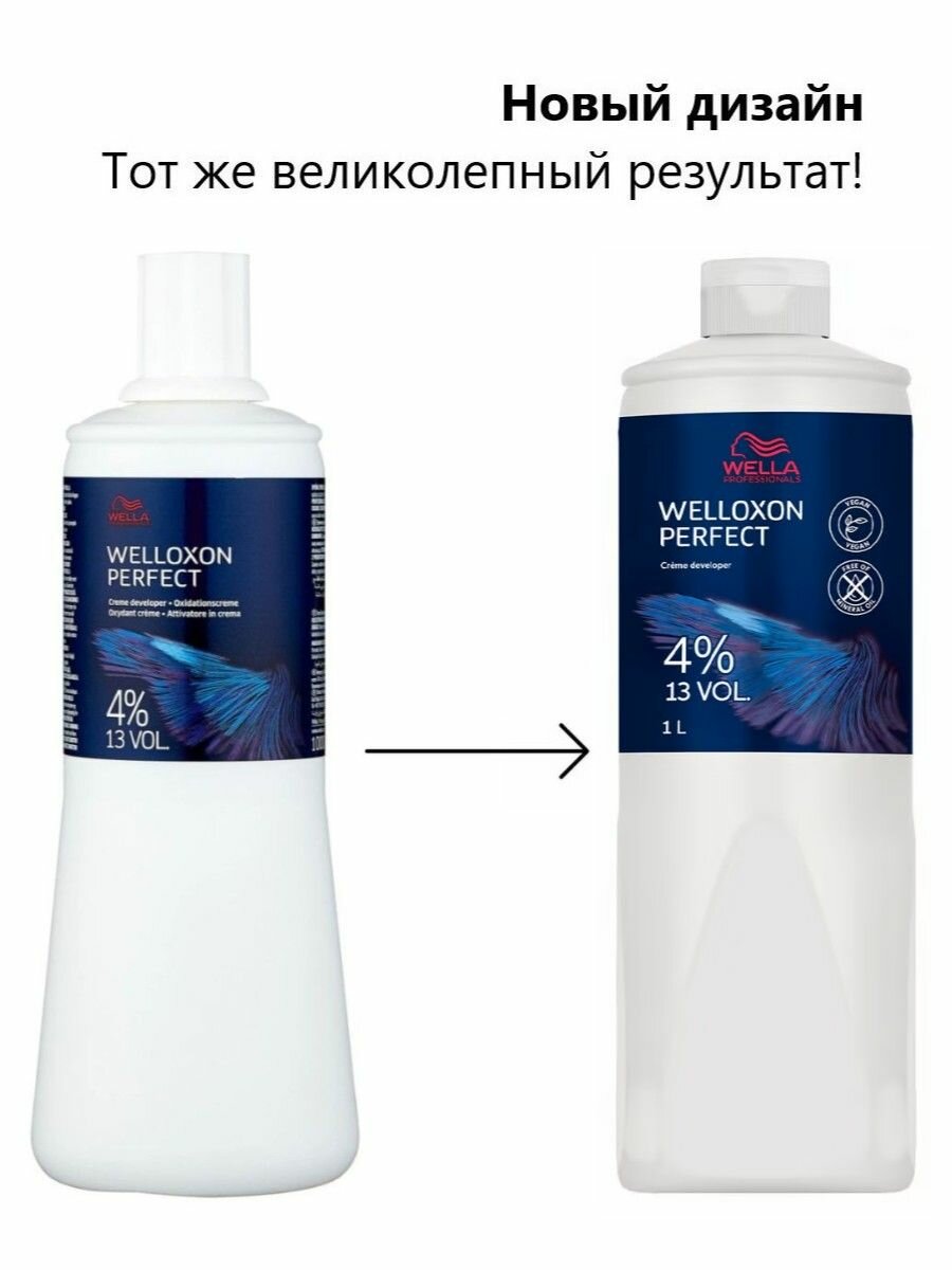 Wella Professionals Welloxon Perfect 4% эмульсия окислитель, 1000 мл — фото 1