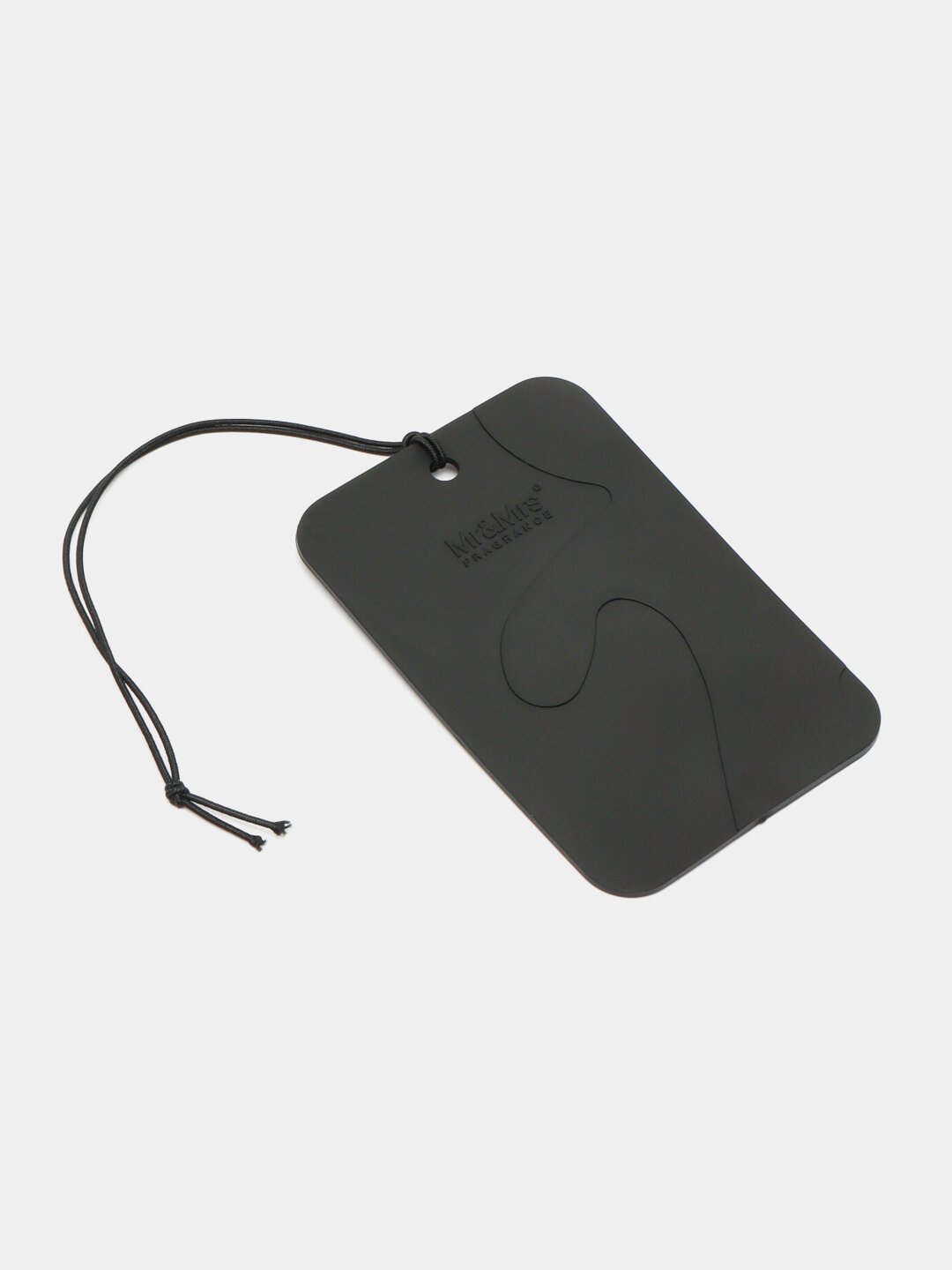 Ароматизатор для авто Mr&Mrs Fragrance "Cesare Card", пластик, антитабак, черный — фото 1