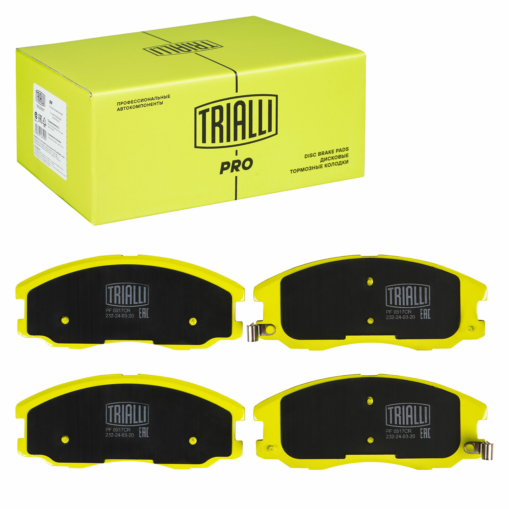 Колодки торм. для Chevrolet Captiva 1-4 диск. перед. (керам.) (PF 0517CR) PRO