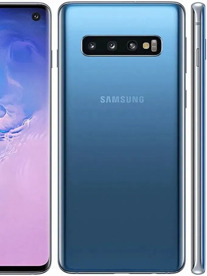 Смартфон Samsung Galaxy S10, 6,1", 8GB/128GB,2SIM , русский, google play синий