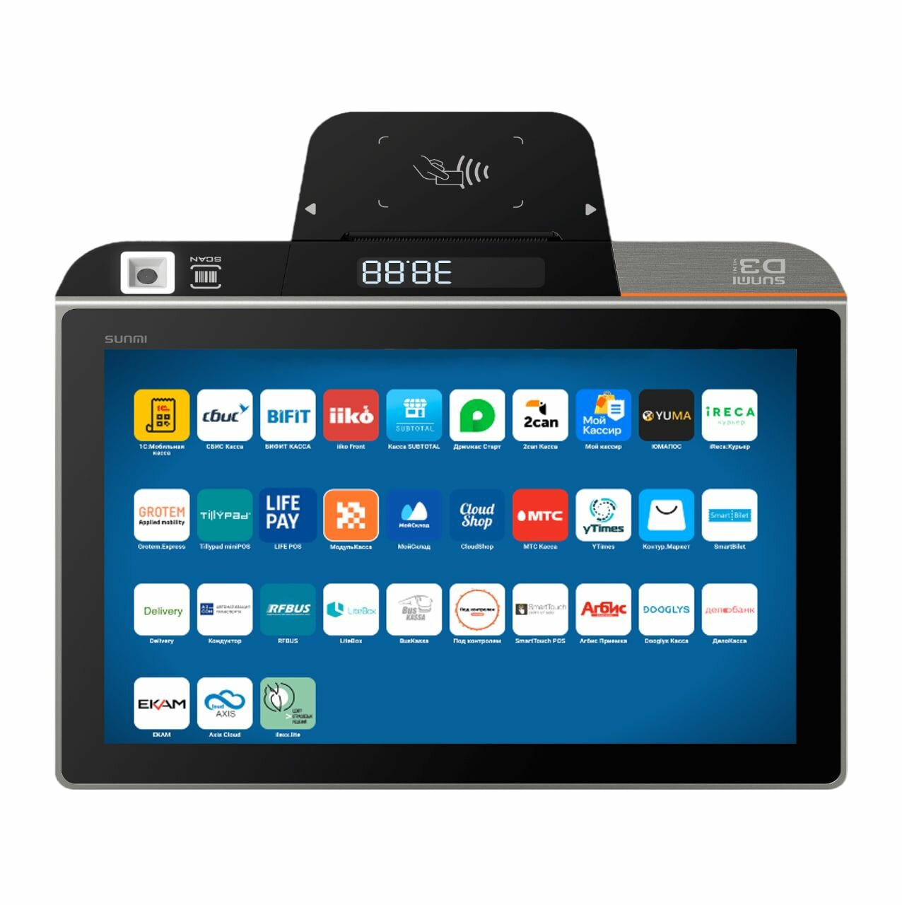 Онлайн-касса 3 в одном MSPOS-Т-Ф v.103 без эквайринга (Bluetooth, Wi-Fi, без ФН) Мультисофт Смарт-терминал