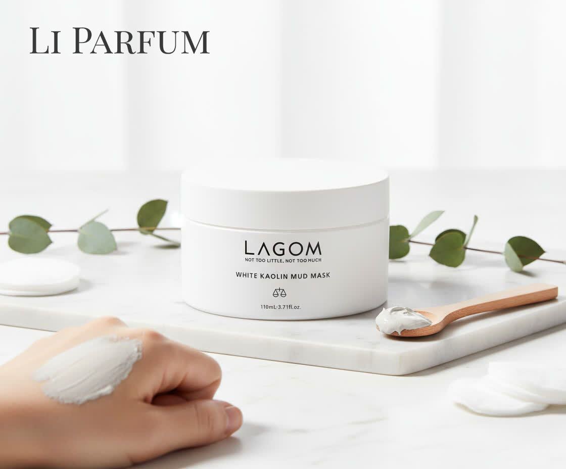 Маска-грязь LAGOM White Kaolin, для комбинированной/жирной кожи, поры и очищение, 110 мл — фото 1