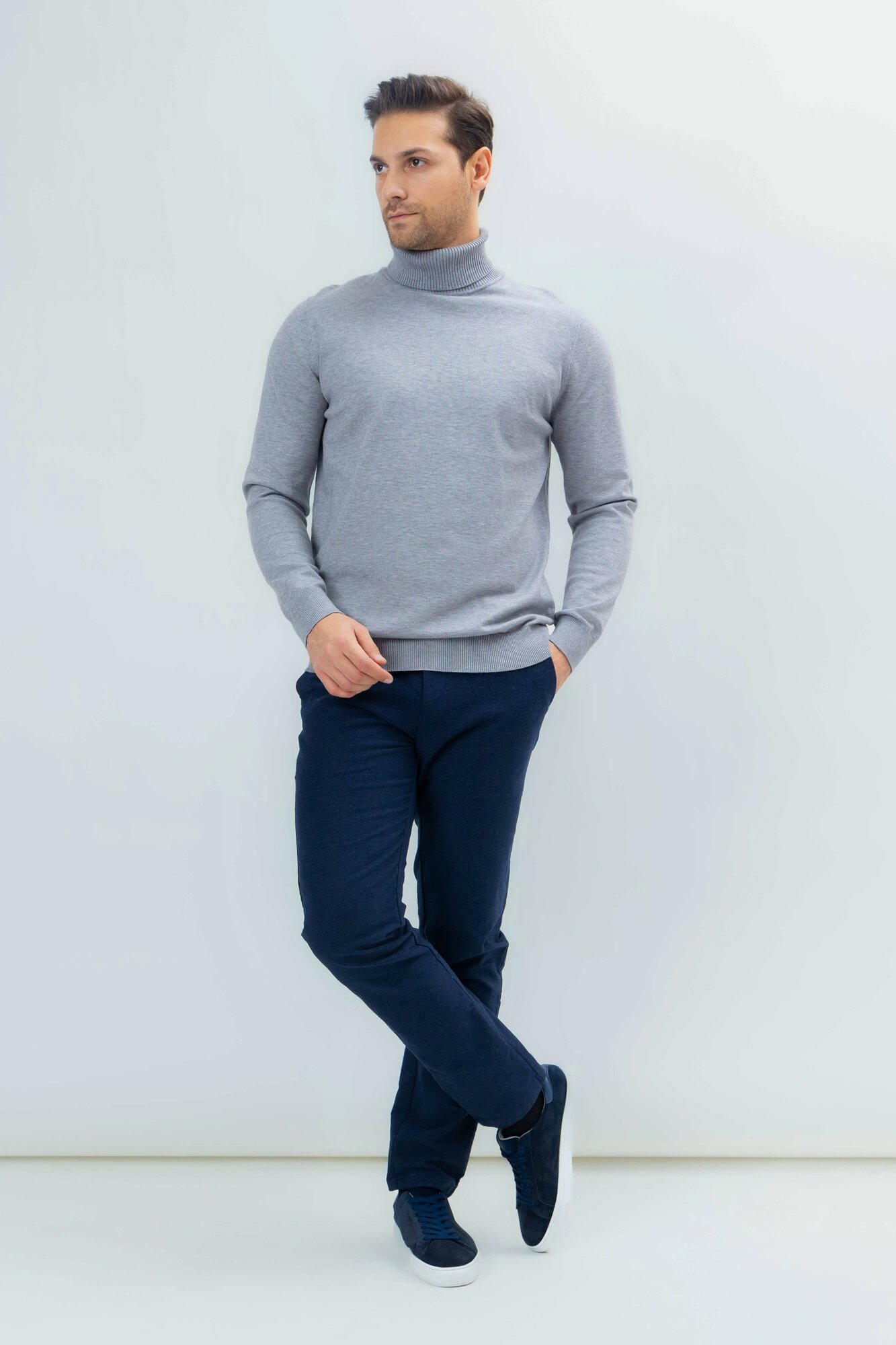 Брюки классические TERRA PRO, размер 32, navy — фото 1