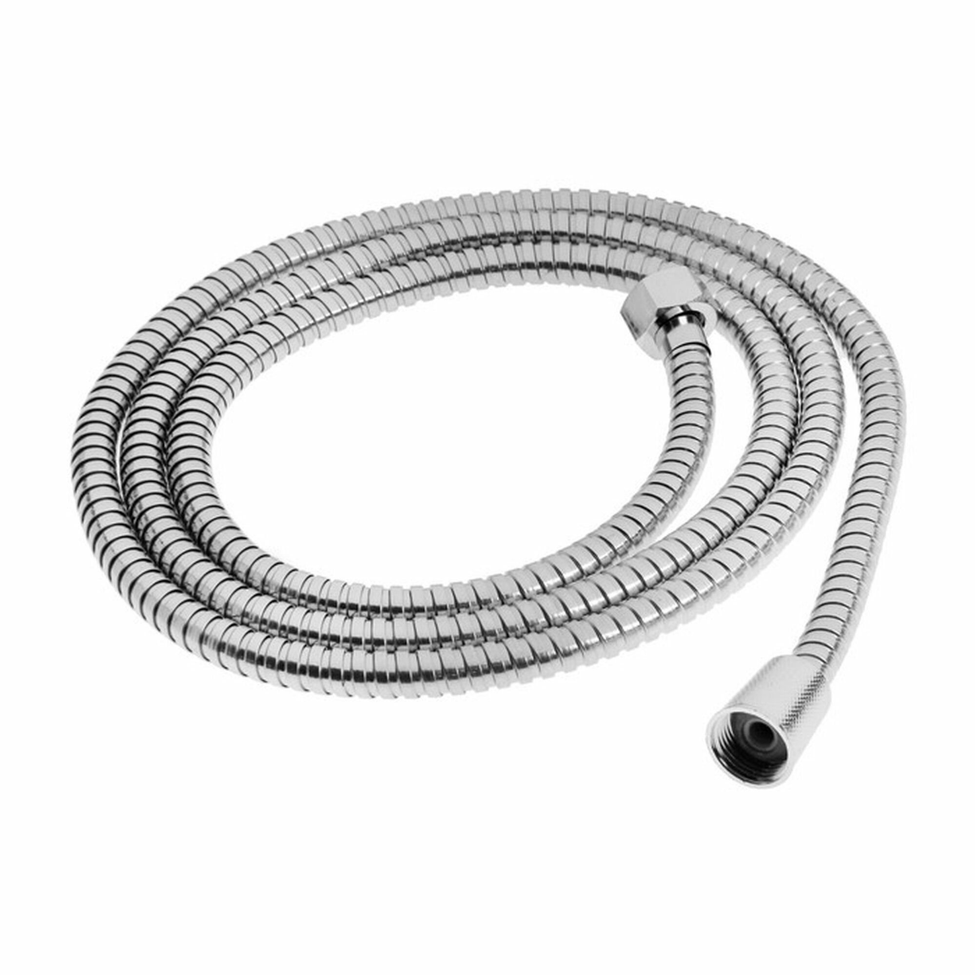 Душевой шланг ZEIN Z50PS 200 см цинковые гайки 1/2" пластиковая втулка нержавеющая сталь Имп/Имп