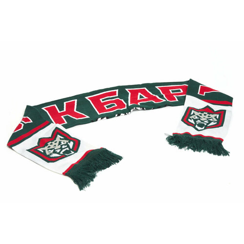 шарф 150х18 см универсальный зеленый Шарф Atributika & Club,150х18 см, зеленый, красный