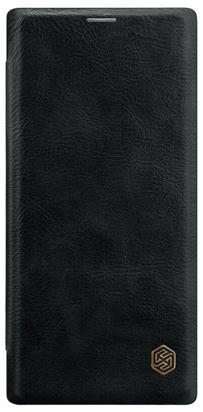 Кожаный чехол-книжка Nillkin Leather Qin для Samsung Galaxy Note 10+ черный