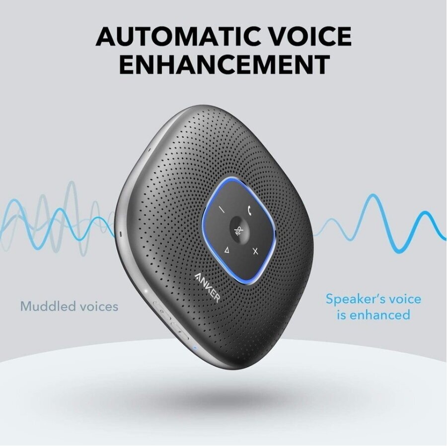 Bluetooth-спикерфон Anker PowerConf Ultra Clear Portable Conference Bluetooth Speakerphone Black (A3301011)