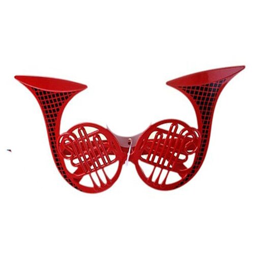 ножницы гиганты прикол карнавальный аксессуар Карнавальные очки в форме трубы цвет красный