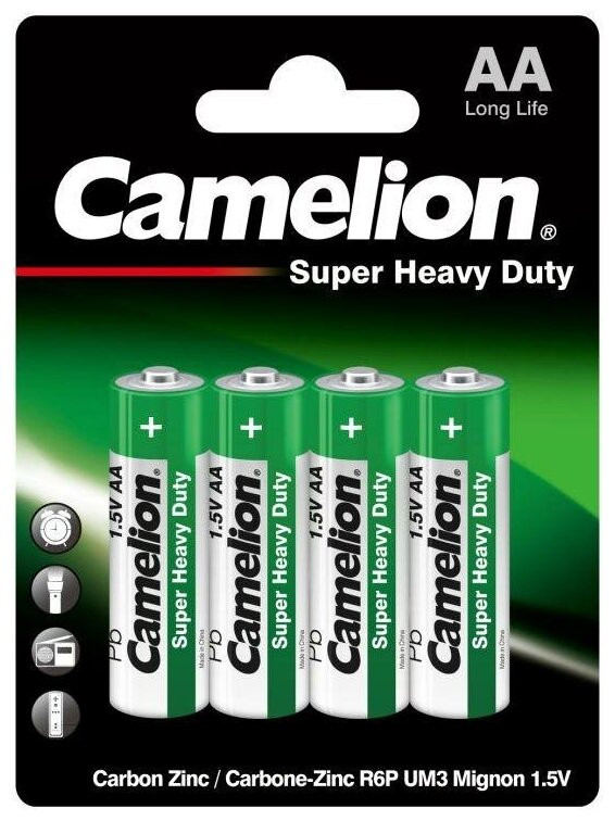 Батарейки Camelion Super heavy Duty АА 4шт - фото №2
