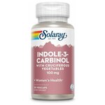 Solaray Indole-3-Carbinol (Индол-3-карбинол поддержка баланса эстрогена) 100 мг 30 капсул - изображение