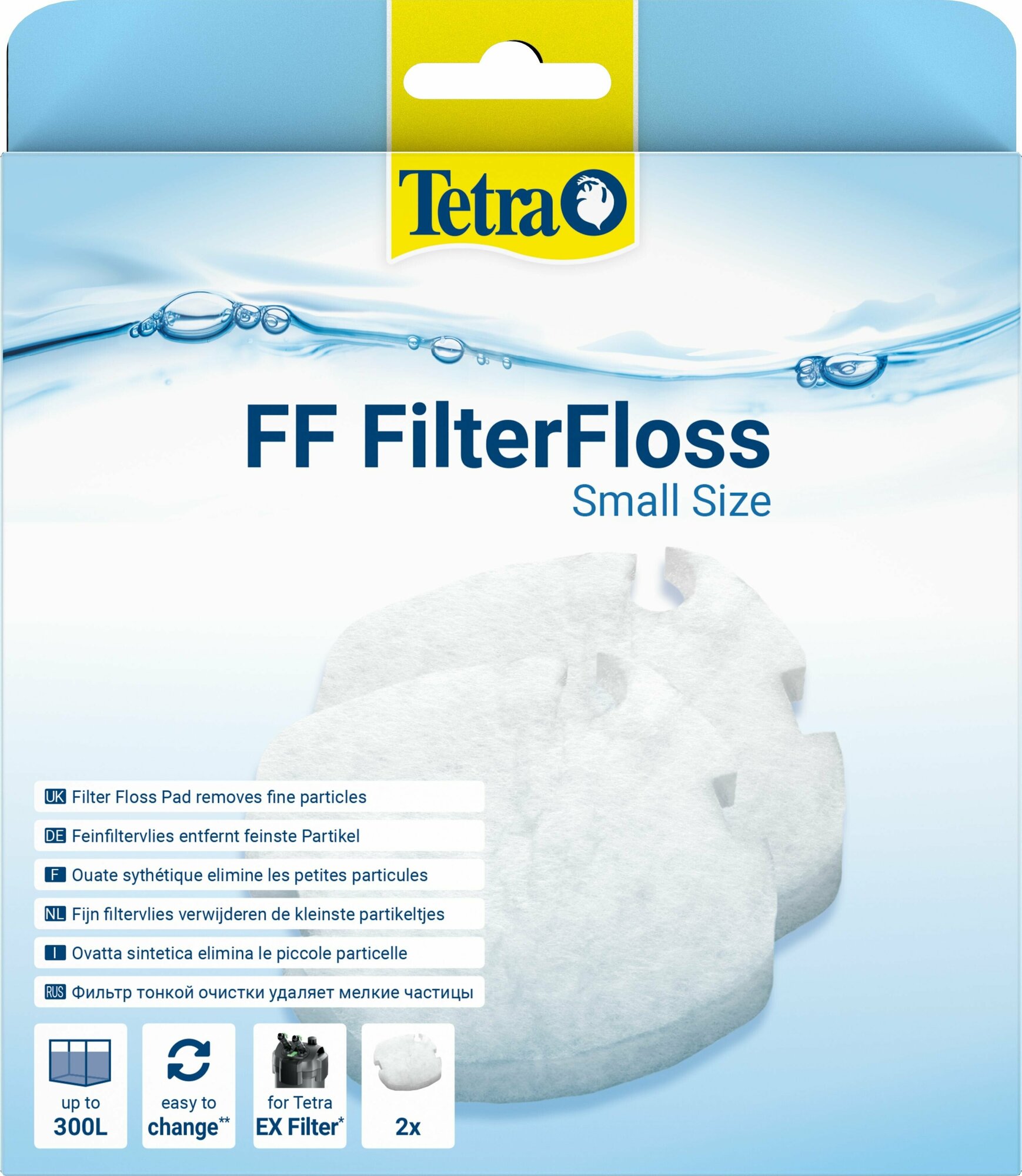 Tetra FilterFloss S 400-800 губка синтепон для внешних фильтров Tetra EX 400-800 Plus 2 шт.