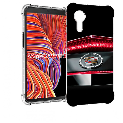 Чехол MyPads cadillac-кадилак-1 мусжкой для Samsung Galaxy Xcover 5 задняя-панель-накладка-бампер