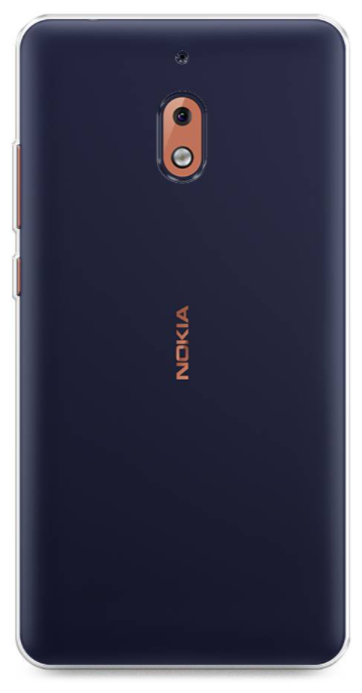 Чехол силиконовый для Nokia 2.1, прозрачный