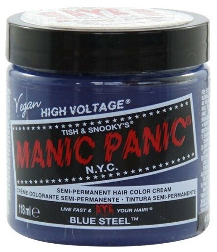 Manic Panic Краситель прямого действия High Voltage, blue steel, 118 мл, 155 г