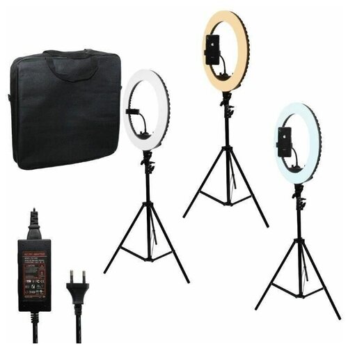 Кольцевая лампа круглая лампа Master 43см штатив тренога в комплекте до 210см 638300₽