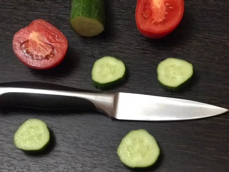 Нож кухонный для овощей 8,5см нержавеющая сталь ROYAL KUCHEN - фотография № 2
